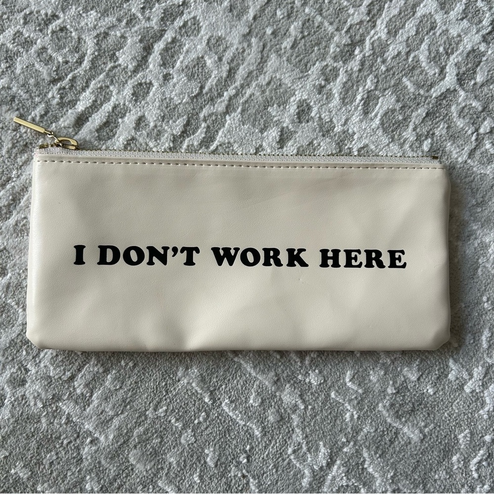 ban.do I don’t work here zipper pouch